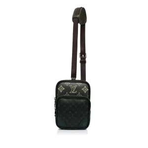 Black Louis Vuitton Monogram Eclipse Amazone Patchwork Sling Bag