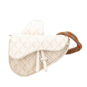 Brown Dior Coated Canvas CD Diamond Nautic Saddle Crossbody