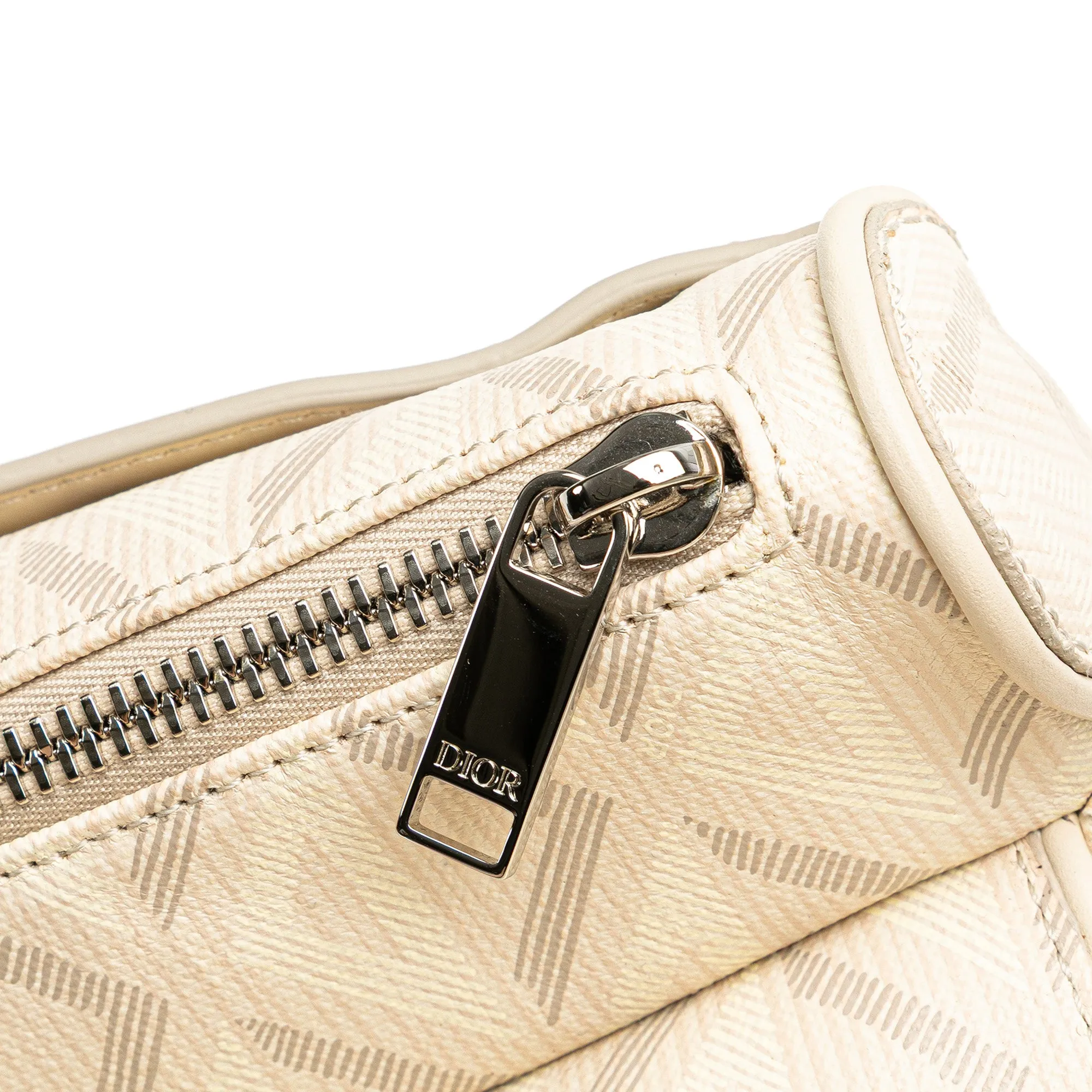 Brown Dior Coated Canvas CD Diamond Nautic Saddle Crossbody
