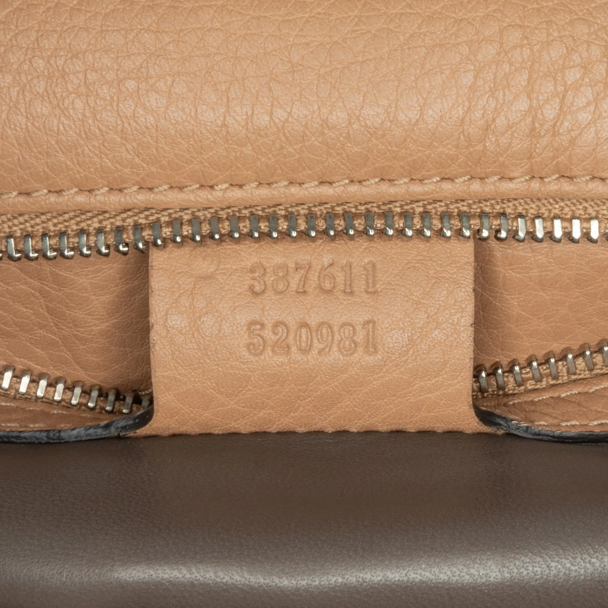 Brown Gucci Medium Leather Studded Miss Bamboo Crossbody