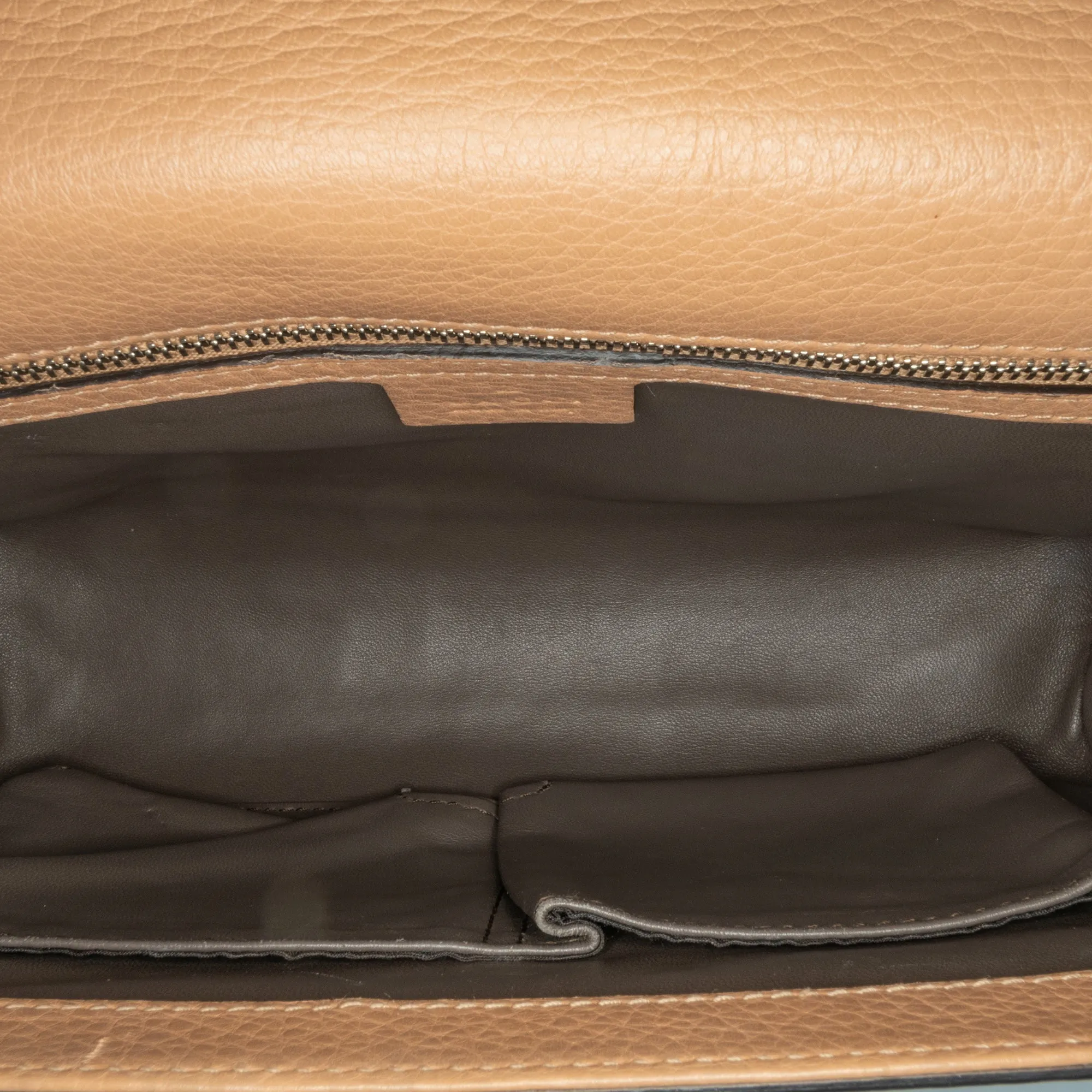 Brown Gucci Medium Leather Studded Miss Bamboo Crossbody
