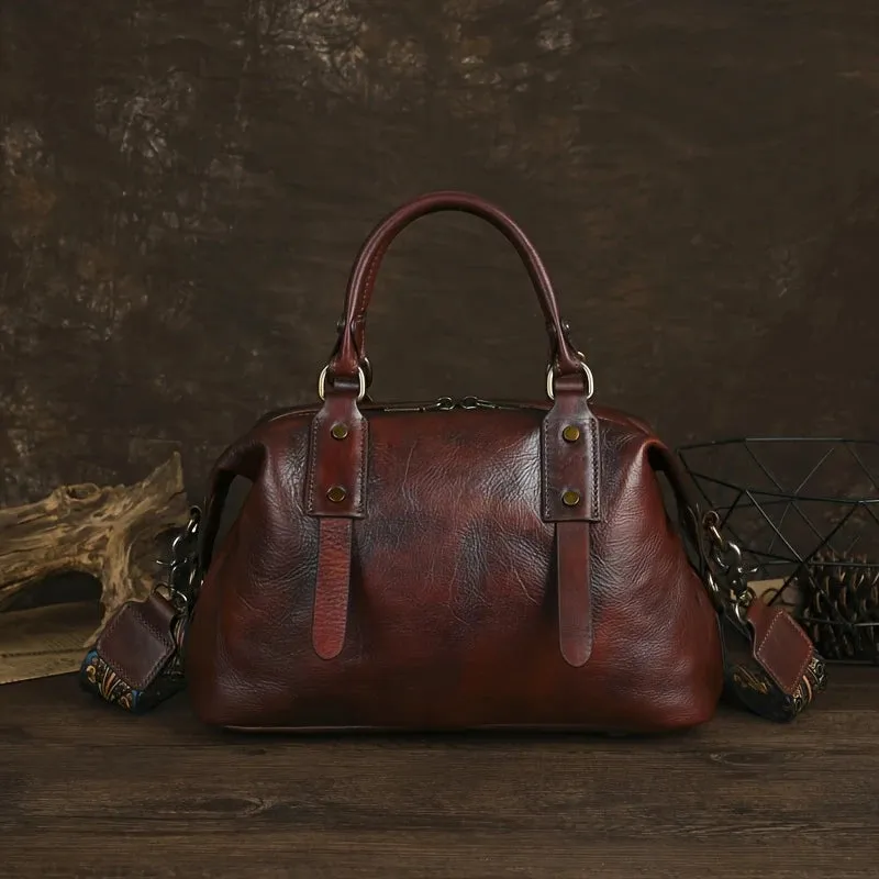 Brown Leather Vintage Bag