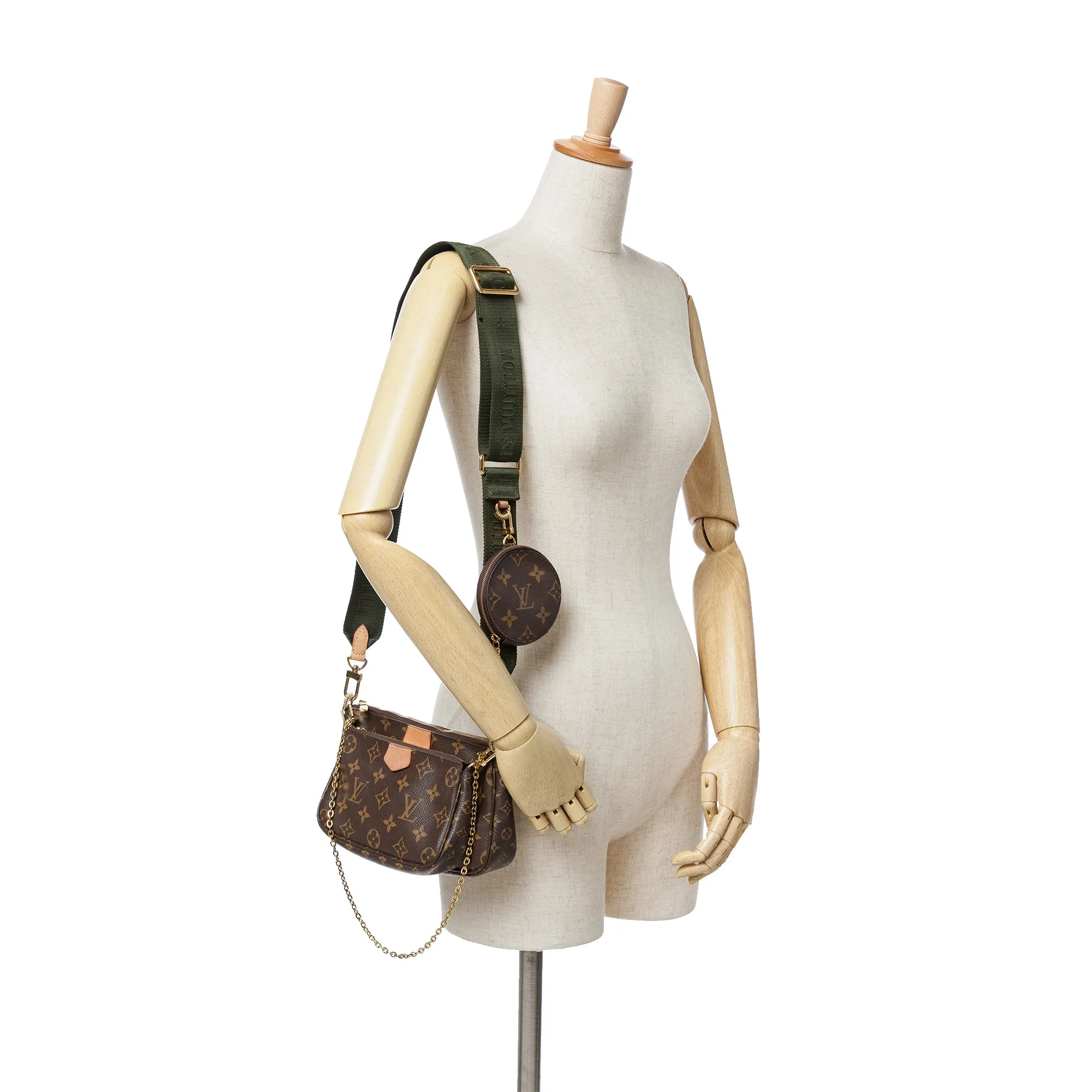 Brown Louis Vuitton Monogram Multi Pochette Accessoires Satchel