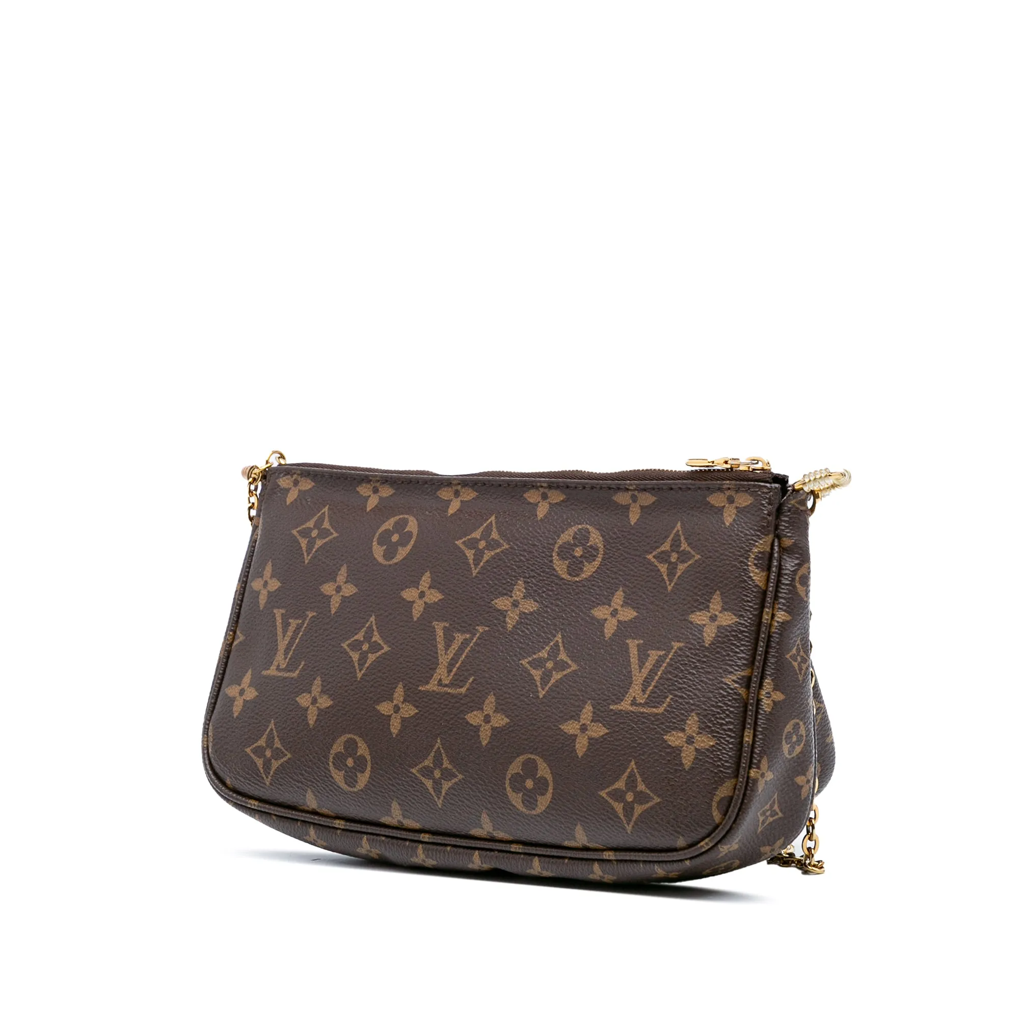 Brown Louis Vuitton Monogram Multi Pochette Accessoires Satchel