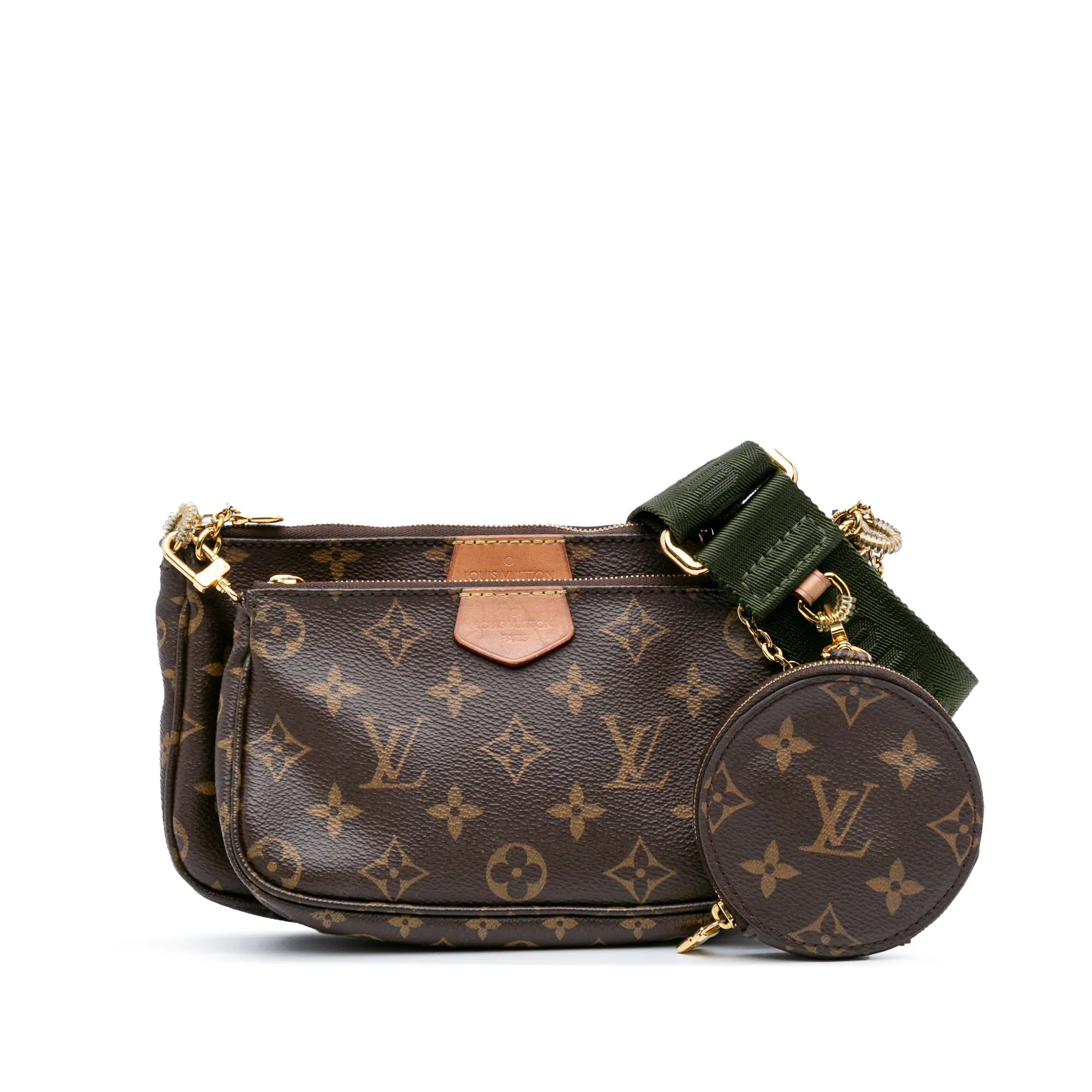 Brown Louis Vuitton Monogram Multi Pochette Accessoires Satchel