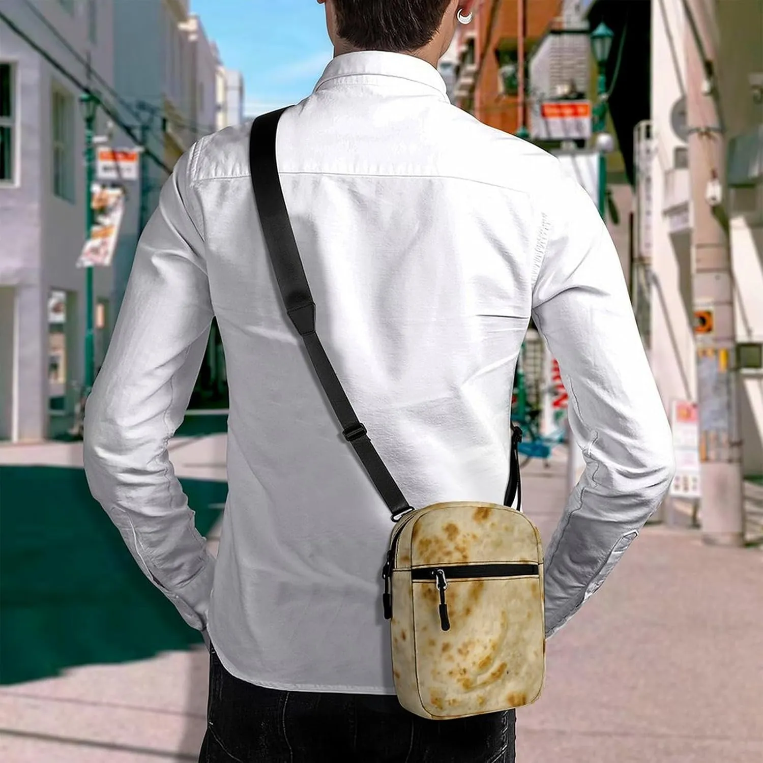 Burritos Giant Tortilla Crossbody Bag Small Shoulder Bag Waterproof, Lightweight And Convenient