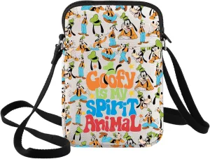 BWBWWKTOP Cartoon Dog Crossbody Bag Fairy Tale Gift Dog Adjustable Strap Bag Fantasy Land Merch