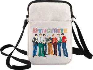 BWWKTOP K-Pop Group Army Crossbody Bag Song Lyrics Inspired Gift Korean Music Group Shoulder Bag K-Pop Merch