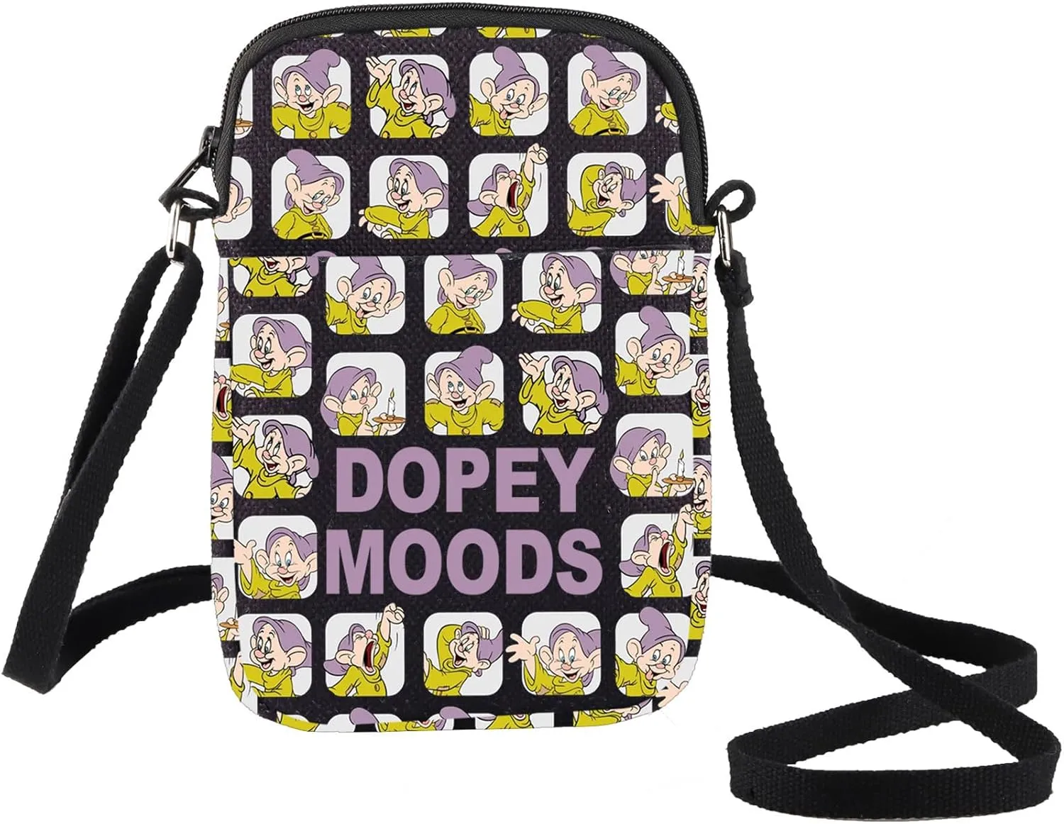 BWWKTOP Seven Spirits Crossbody Bag Snow's Protectors Gifts Dopey Moods Messenger Shoulder Bag Seven Friends Merchandise