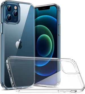 CAFELE Crystal Clear Case Compatible with iPhone 12 Pro Max, [Military Grade Drop Tested] Protective Shockproof Hard PC Back with Soft TPU Bumper Cover Case Replacement for iPhone 12 Pro Max-6.7inch
