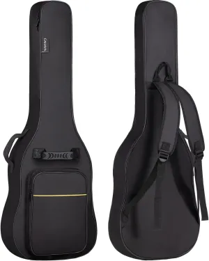 CAHAYA Electric Guitar Bag Gig Bag 6mm Padding Backpack Padded Soft Guitar Case Black CY0226