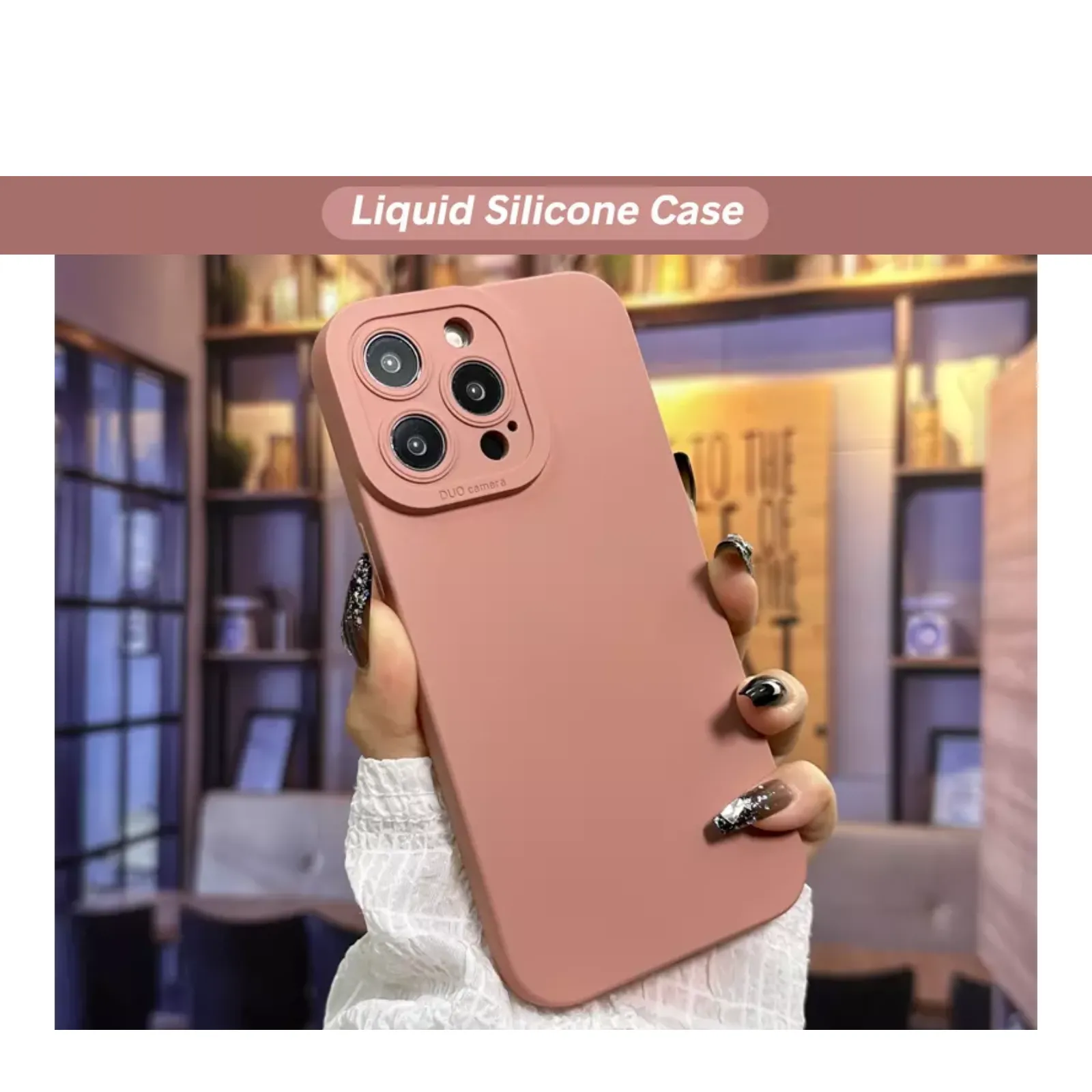 Camera Lens Cover Shockproof Silicone Case For Apple iPhone 14 Pro Max Pink