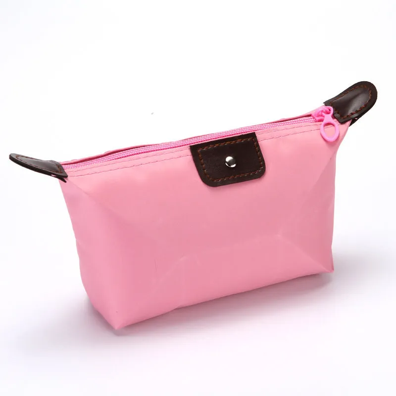 Candy Color Folding Mummy Dumpling Shape Cosmetic Bags
