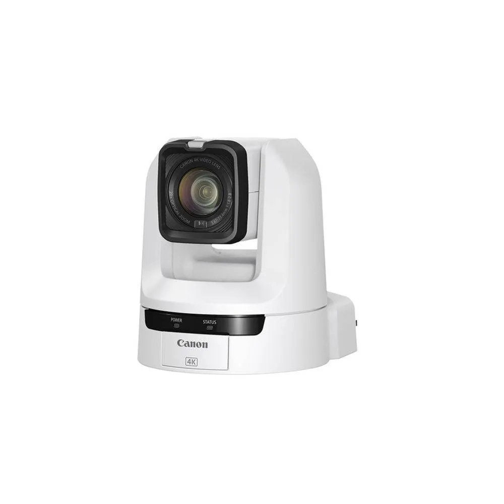 Canon CR-N100 20x Zoom 4K NDI|HX PTZ Camera (White)