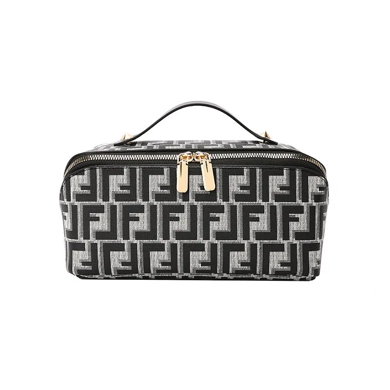 Capacity Good-looking Letter Printing Storage Portable Splash Cosmetic Bags