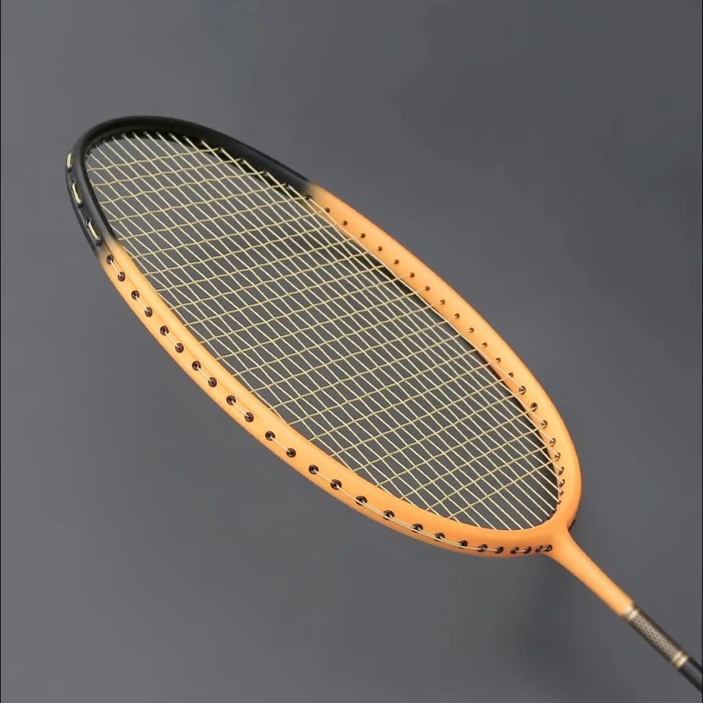 Carbon Fiber Badminton Rackets Strungs 5U 75g Max Tension 30LBS Professional Racqeut Sports for Adult Bags