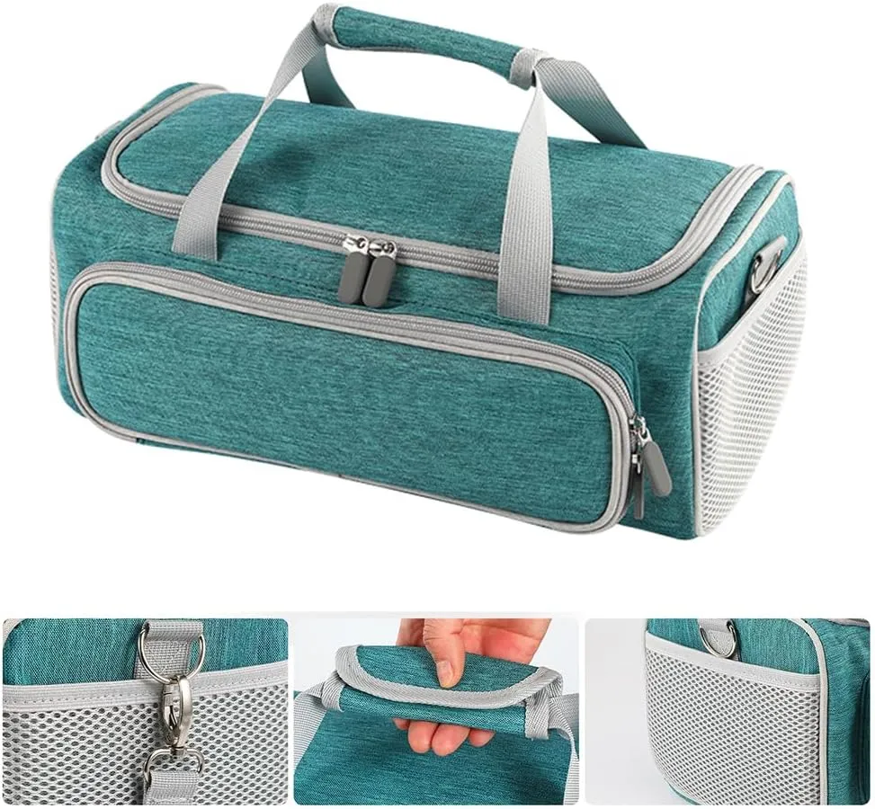 Carrying Case for Cricut Joy Xtra，for Cricut Accessories Cricut Tools,Front and Back Side Full Open,for Extra Machine Storage, Dust Cover,and Travel Carry Store Various Supplies(Green)