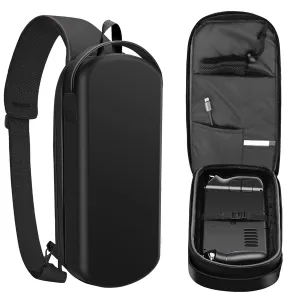 Carrying Case for Steam Deck and Steam Deck OLED Console & Accessories, Shockproof Hard Shell Protective Crossbody Shoulder Chest Bag Pockets for Travel and Home (A)