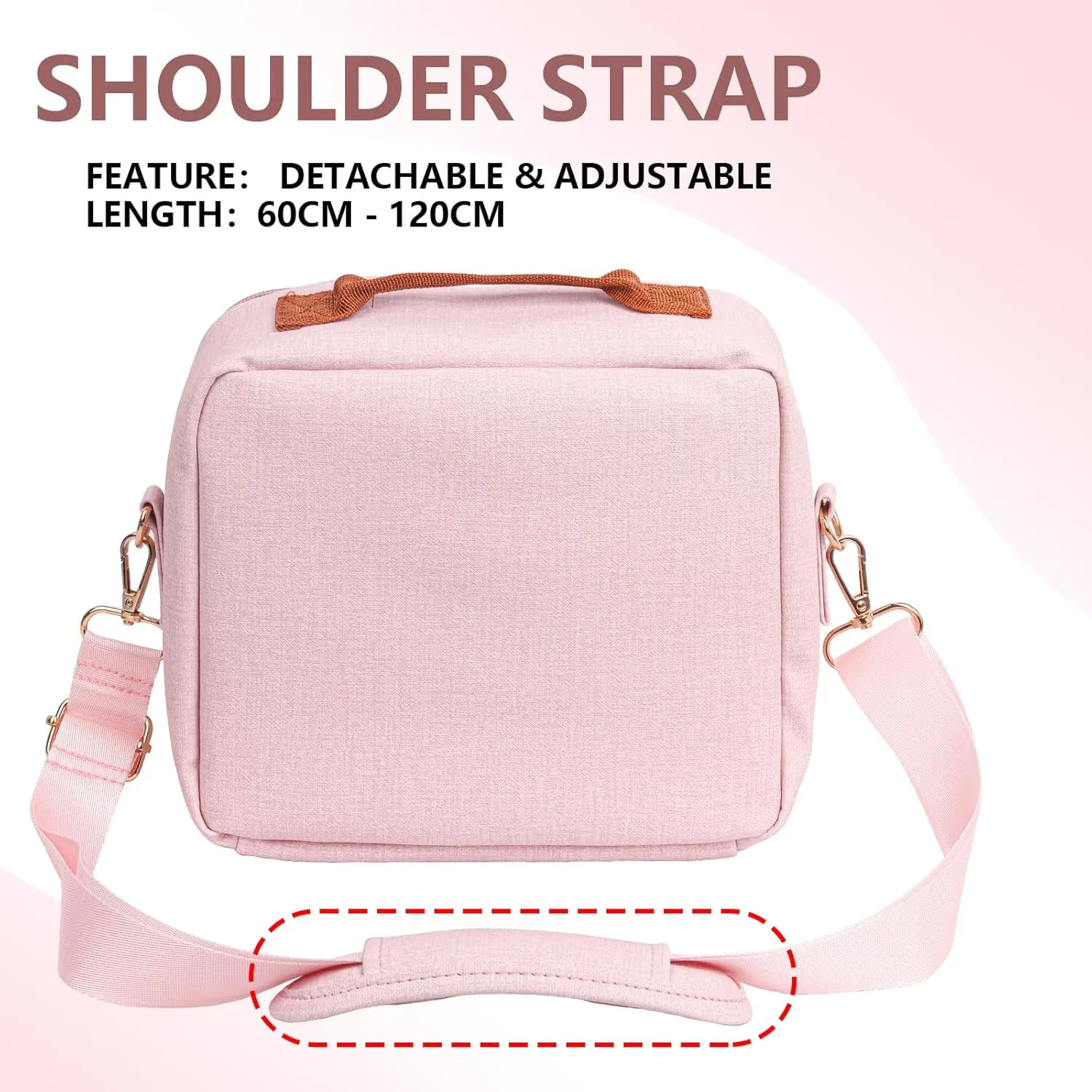 Carrying Protective Bag for Fujifilm Instax Mini 12/11/99/9/EVO/40/90/Link2/Liplay Camera Universal digital camera Case with Shoulder Strap Accessories Bundle(Pink)