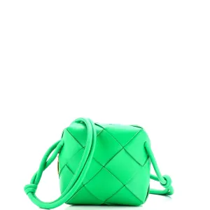 Cassette Camera Crossbody Bag Maxi Intrecciato Leather Mini