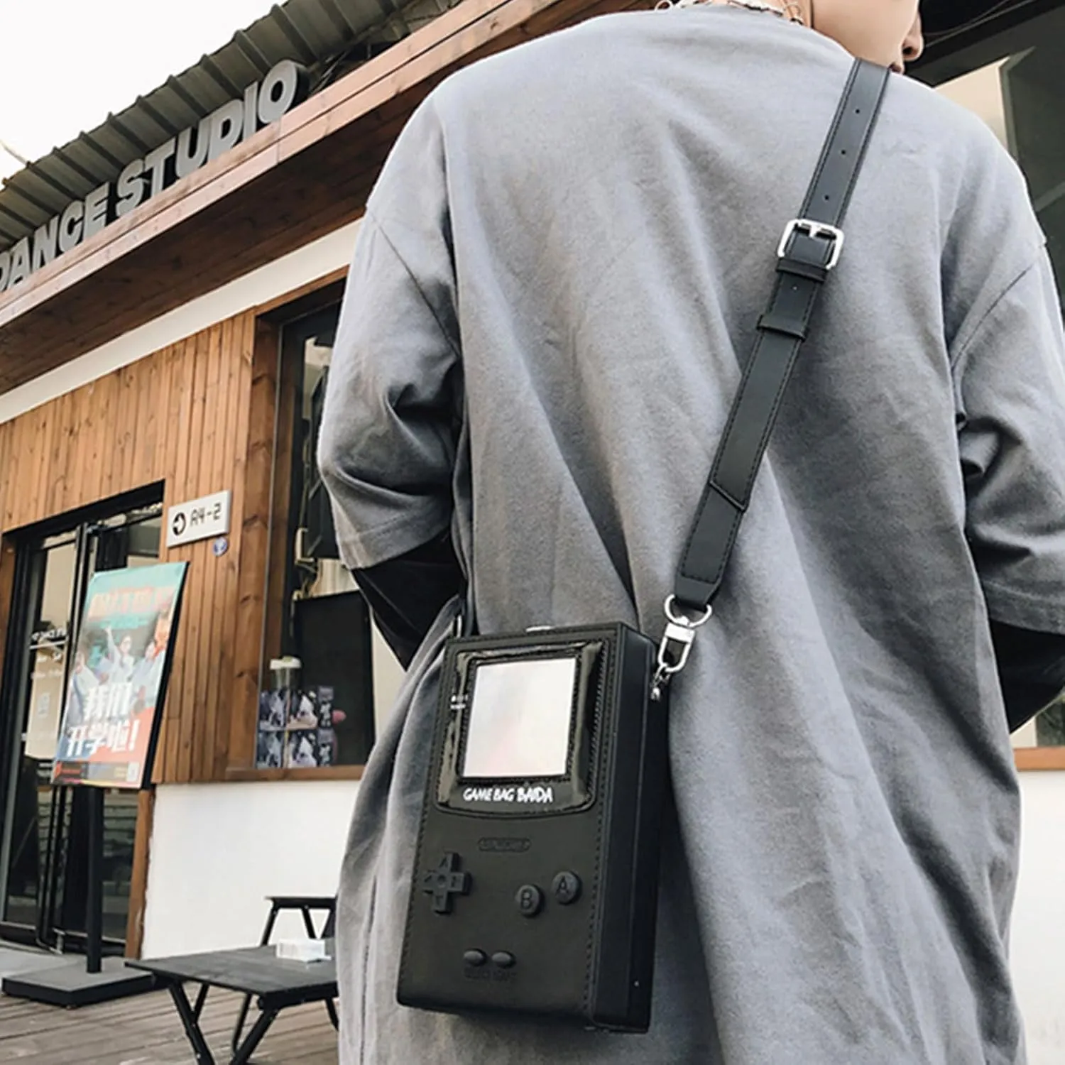 Casual Crossbody Bag PU Game Machine Style Small Messenger Bag Shoulder Bag Change Purse Travel Daypacks