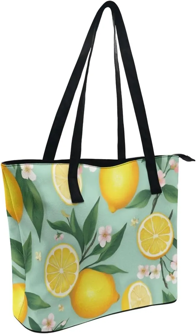 Casual Unsiex Tote Bag, Men and Women Lightweight Handbag with Compartment for Business, Travel