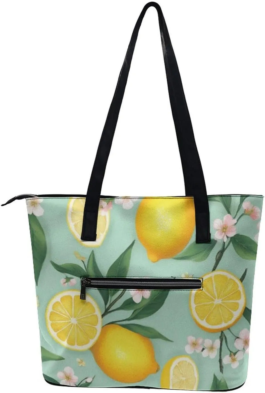 Casual Unsiex Tote Bag, Men and Women Lightweight Handbag with Compartment for Business, Travel