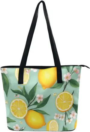 Casual Unsiex Tote Bag, Men and Women Lightweight Handbag with Compartment for Business, Travel