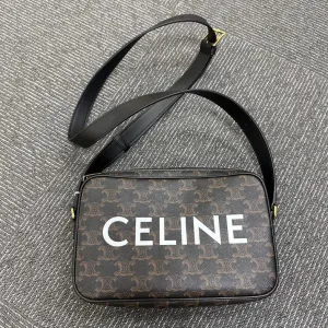 Celine Triomphe Brown Crossbody Bag