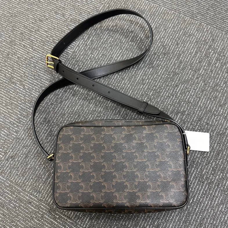 Celine Triomphe Brown Crossbody Bag