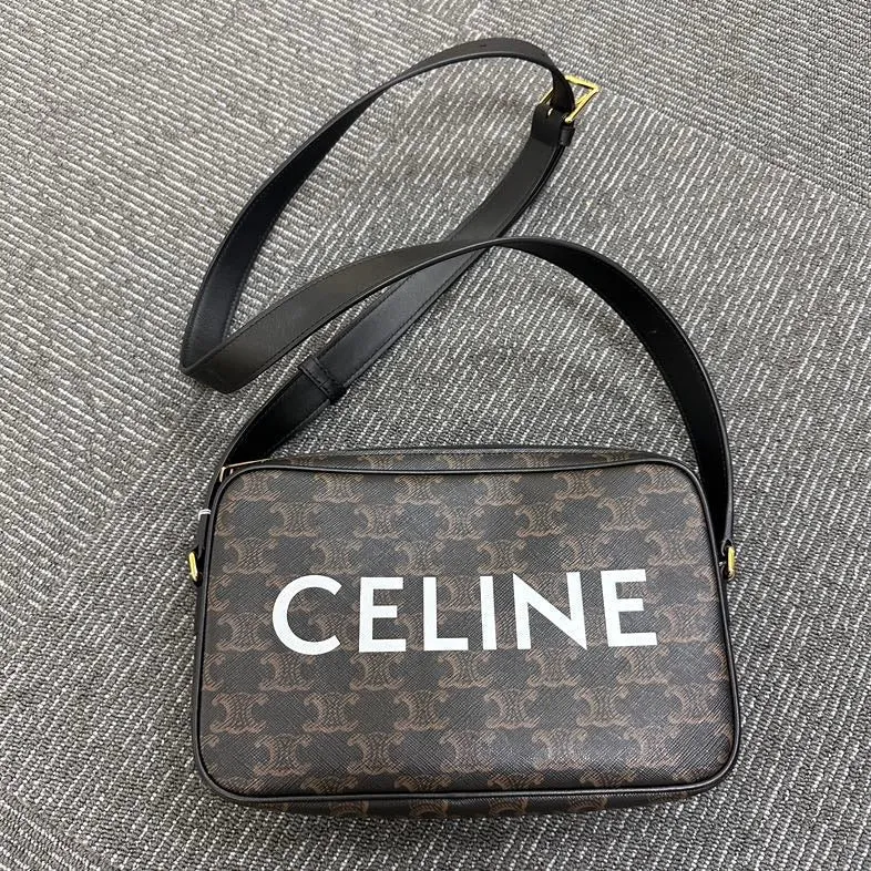 Celine Triomphe Brown Crossbody Bag