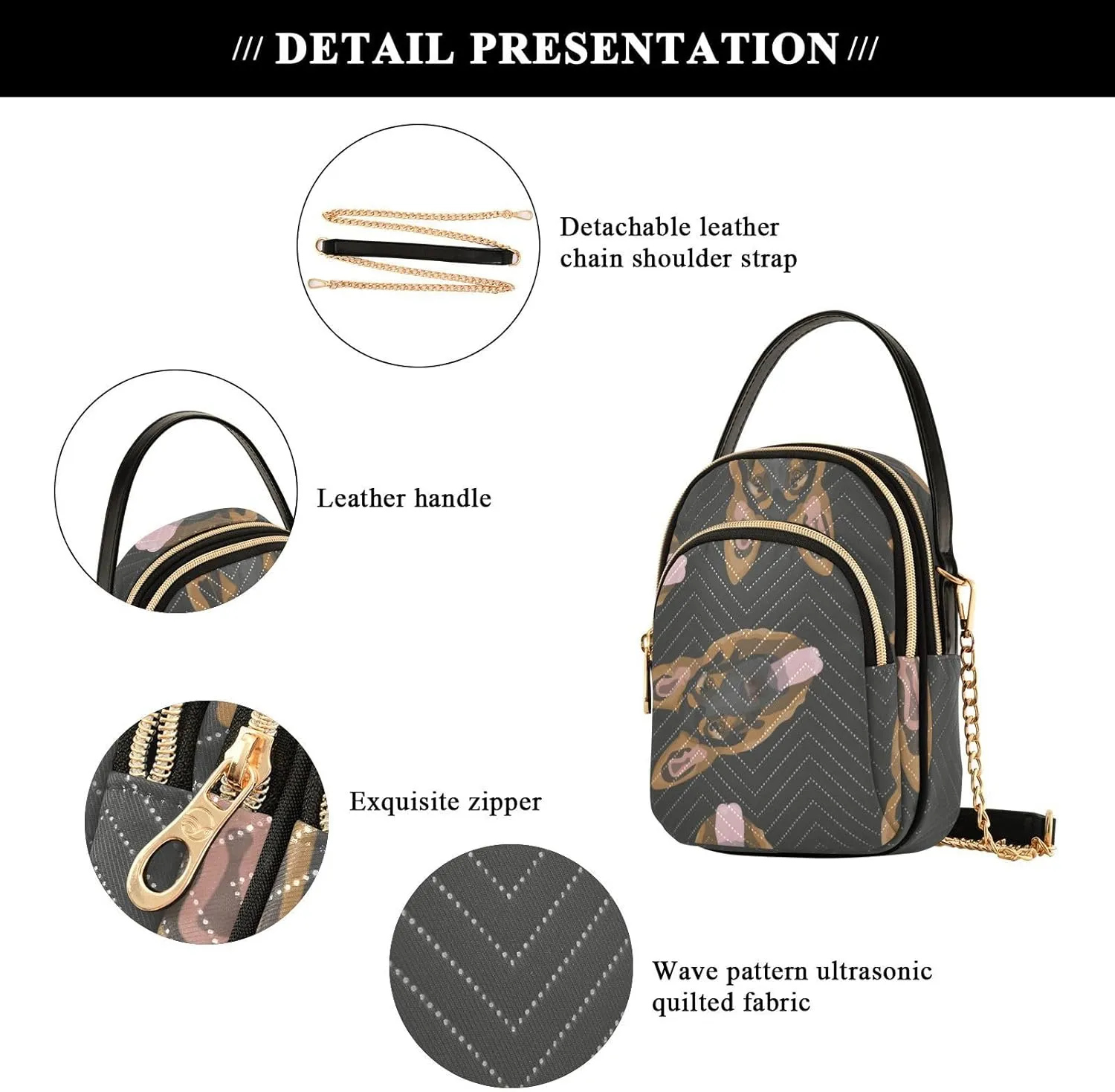 Cell Phone Purse Crossbody Handbag Durable Shoulder Bag Sturdy Travel Pouch