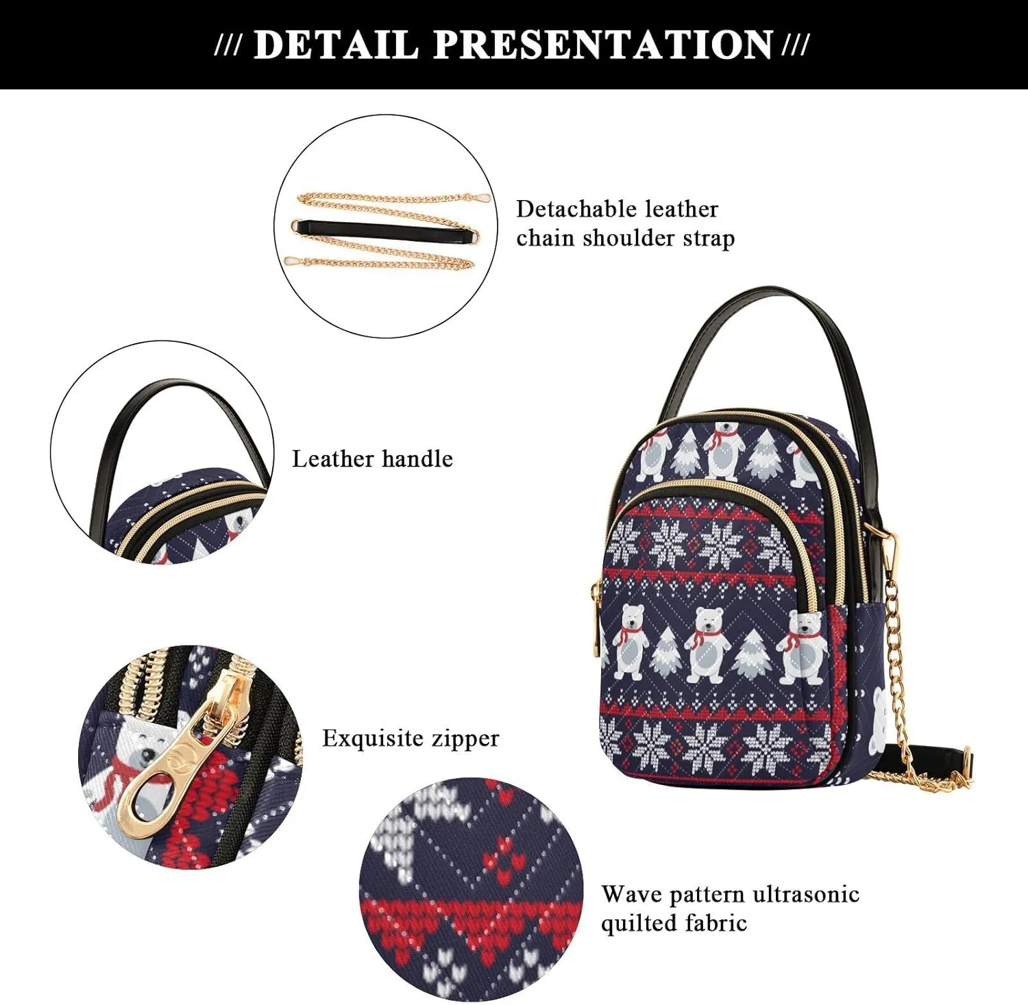 Cell Phone Purse Crossbody Handbag Durable Shoulder Bag