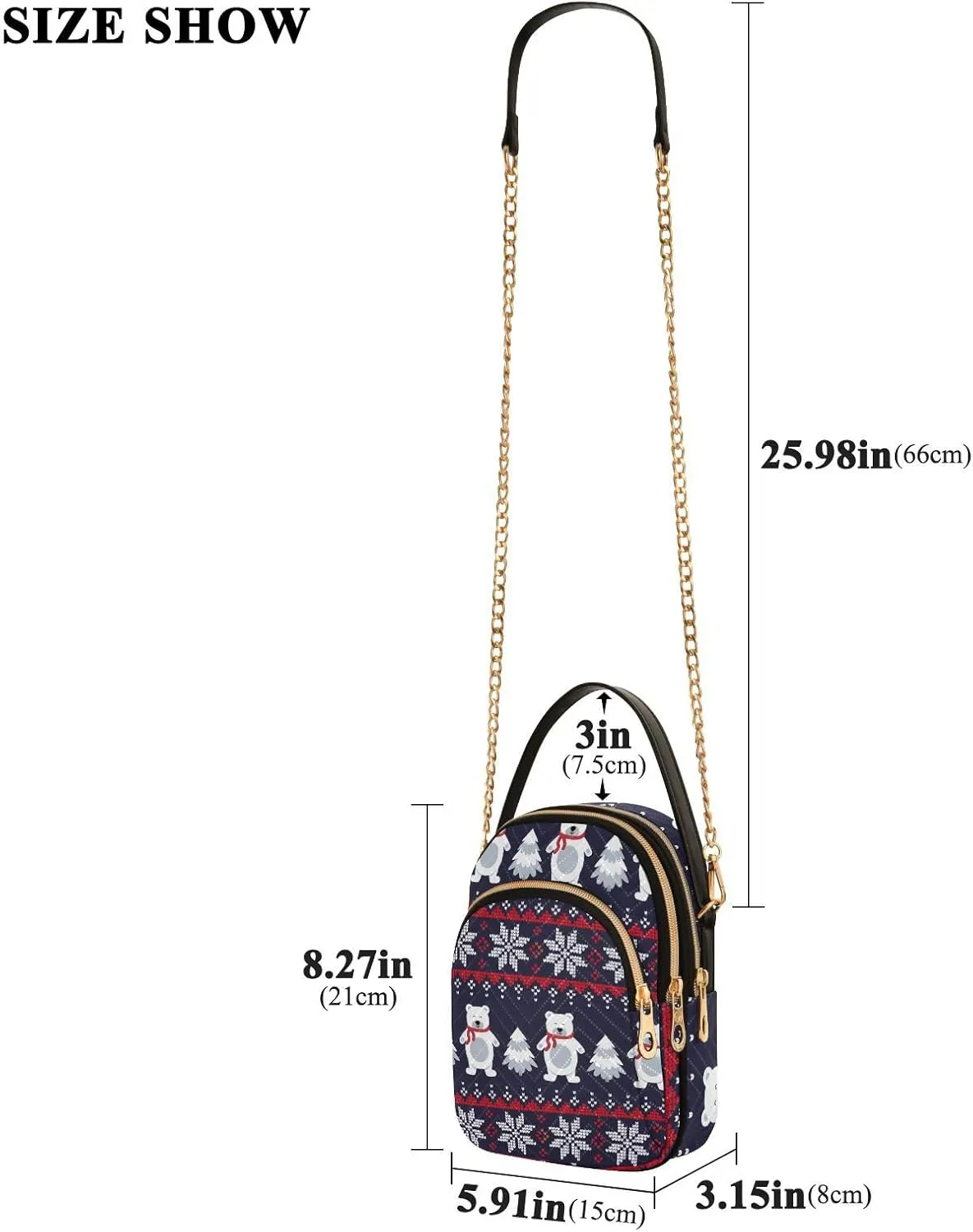 Cell Phone Purse Crossbody Handbag Durable Shoulder Bag