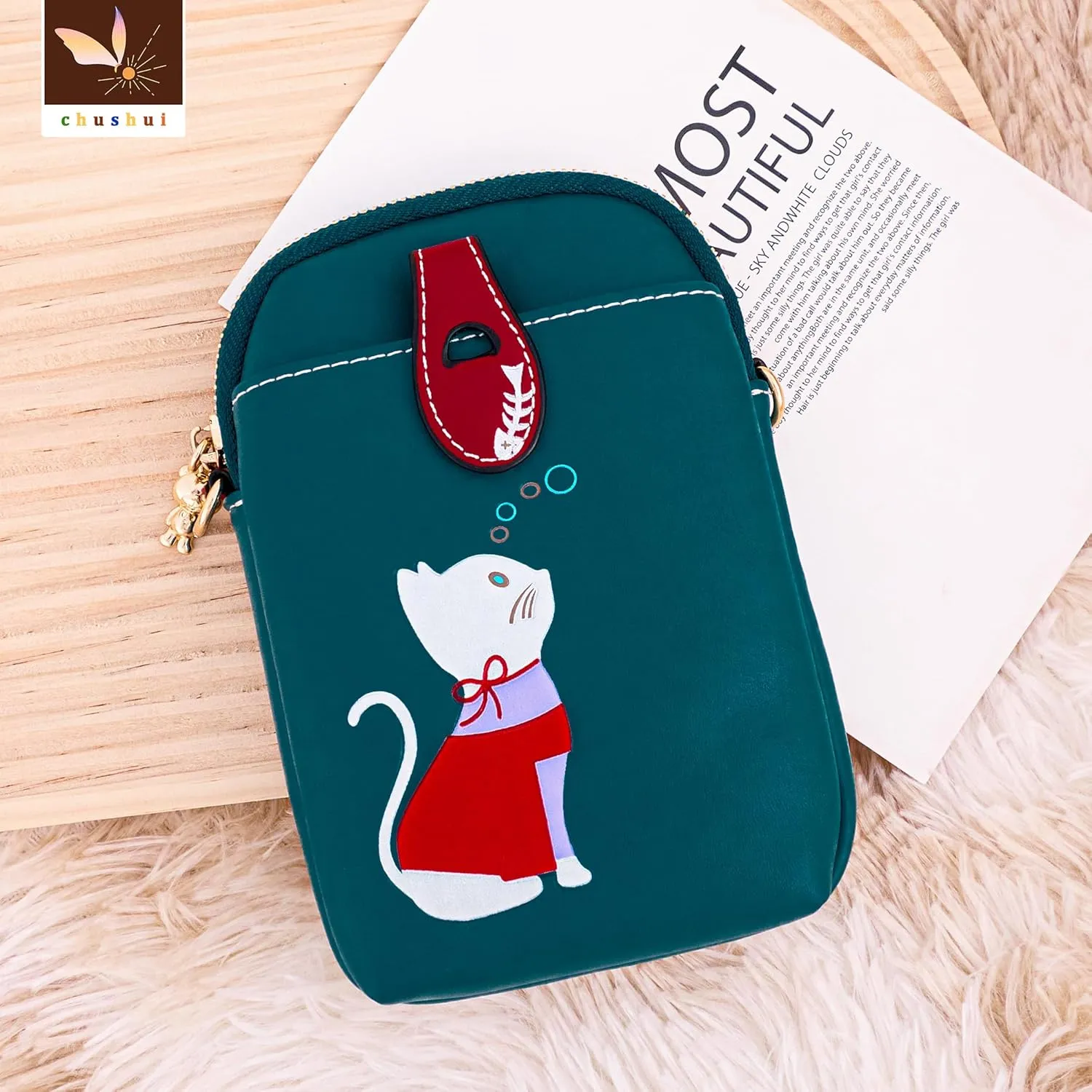 Cell Phone Purse,Small Crossbody Bag for Women,Cute Leather Handbag with Adjustable Strap for Travel Work Daily