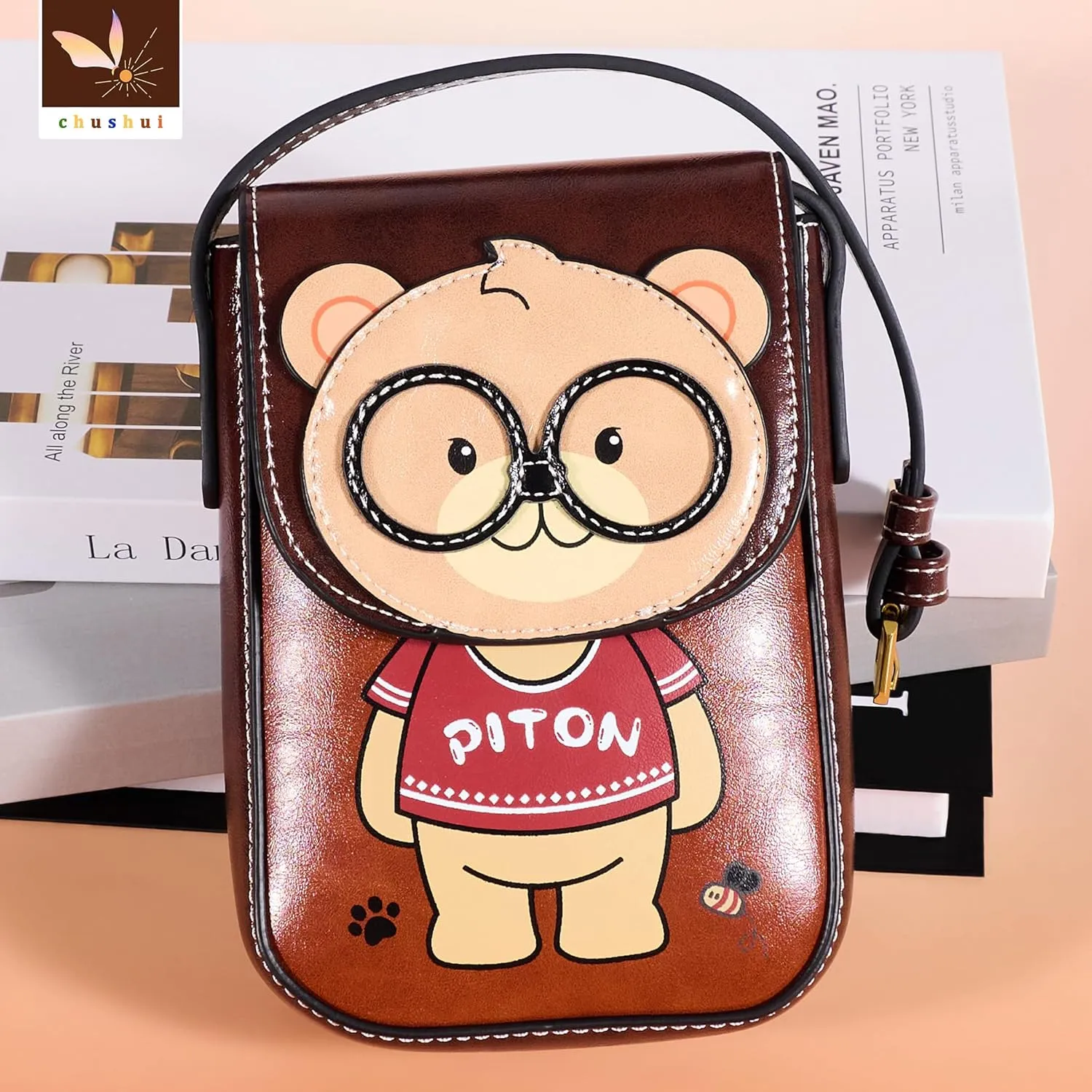 Cell Phone Purse,Small Crossbody Bag for Women,Cute Leather Handbag with Adjustable Strap for Travel Work Daily