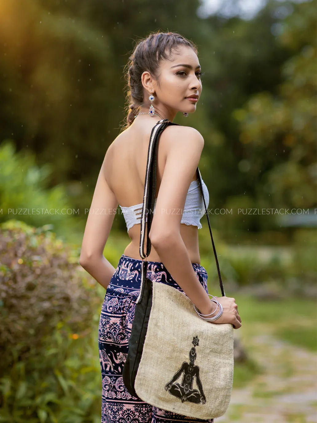 Chakra Printed Crossbody Bag