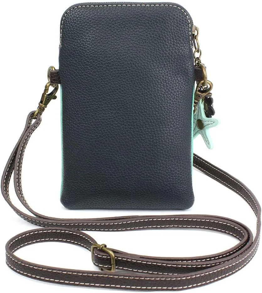 CHALA Dazzled Cell Phone Crossbody Purse-Women PU Leather Multicolor Handbag with Adjustable Strap