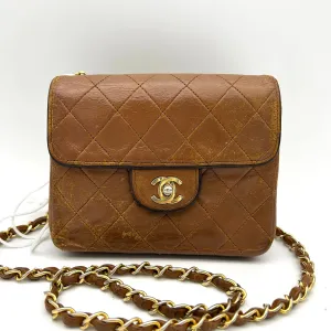 Chanel Classic Mini Square Flap Bag - Brown Crossbody Bags, Handbags LA4950
