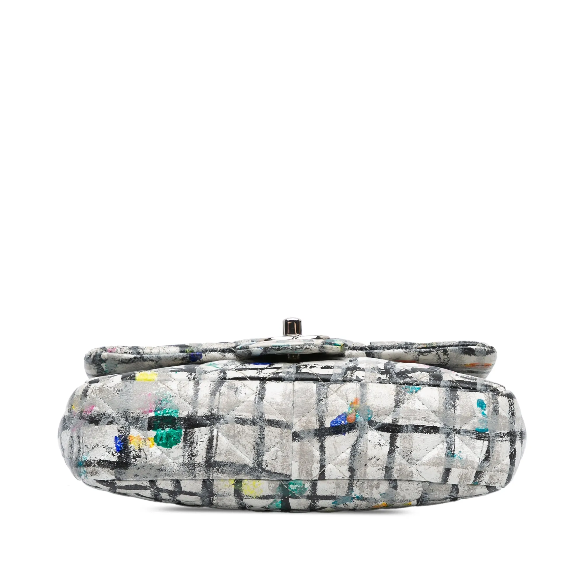 Chanel Mini Rectangular Calfskin Hand Painted Graffiti Flap