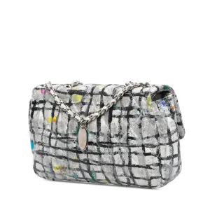 Chanel Mini Rectangular Calfskin Hand Painted Graffiti Flap