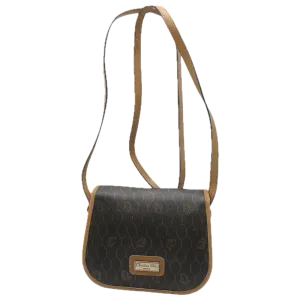 Christian Dior Bag Brown Canvas Crossbody Vintage
