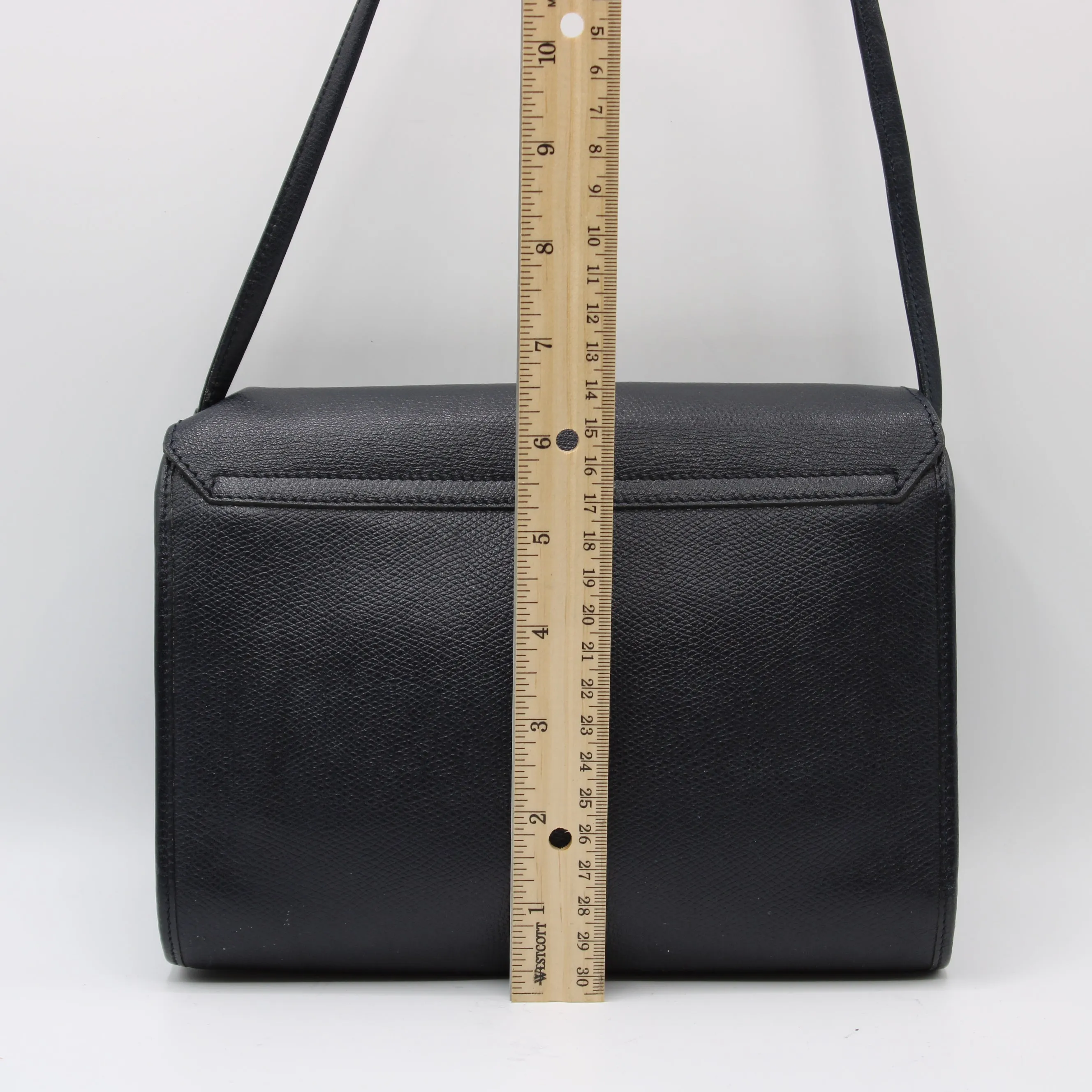 Christian Dior Navy Leather Flap Crossbody Bag