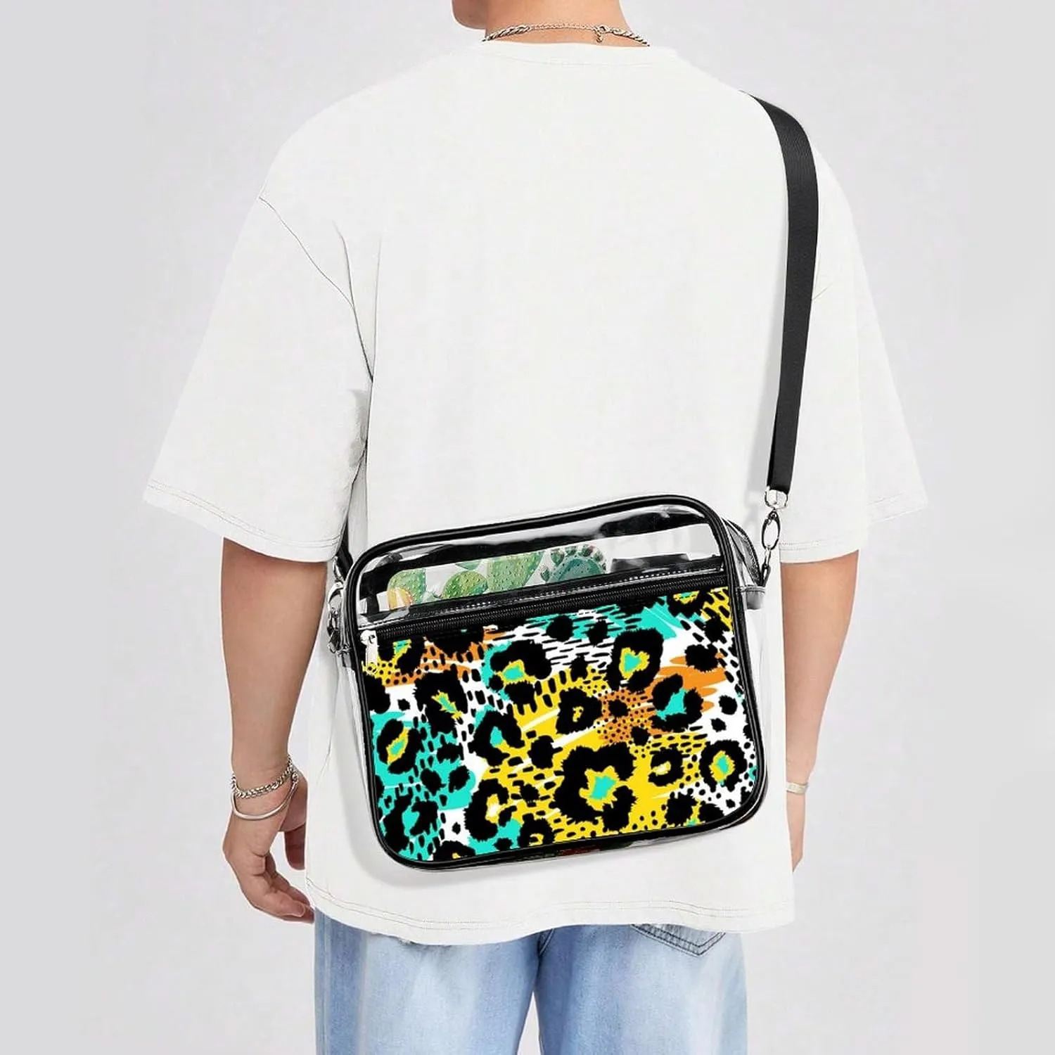 Clear Bag Stadium Approved, Women Clear Crossbody Purse Bag, Clear Stadium Bags for Sporting Events, Concerts