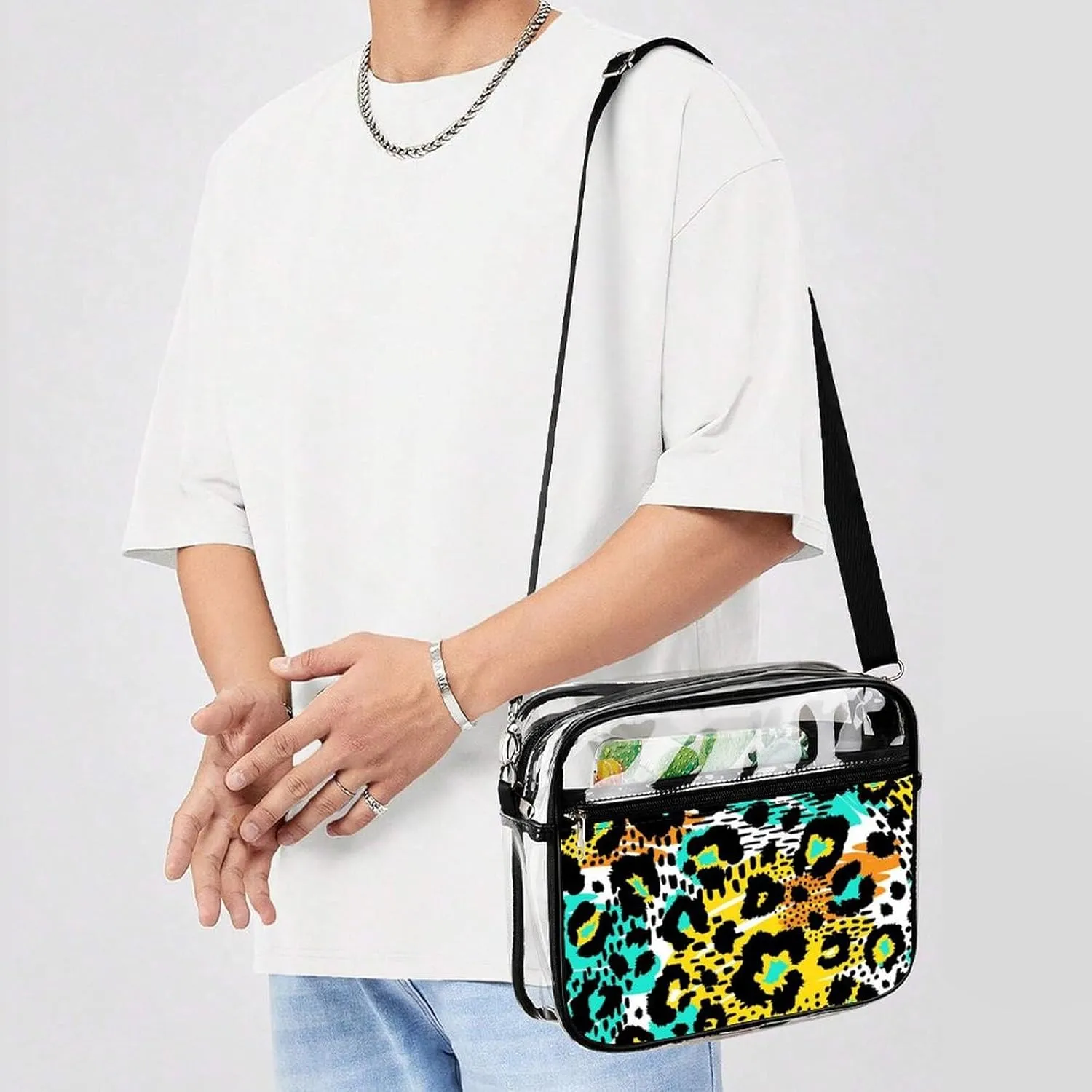 Clear Bag Stadium Approved, Women Clear Crossbody Purse Bag, Clear Stadium Bags for Sporting Events, Concerts