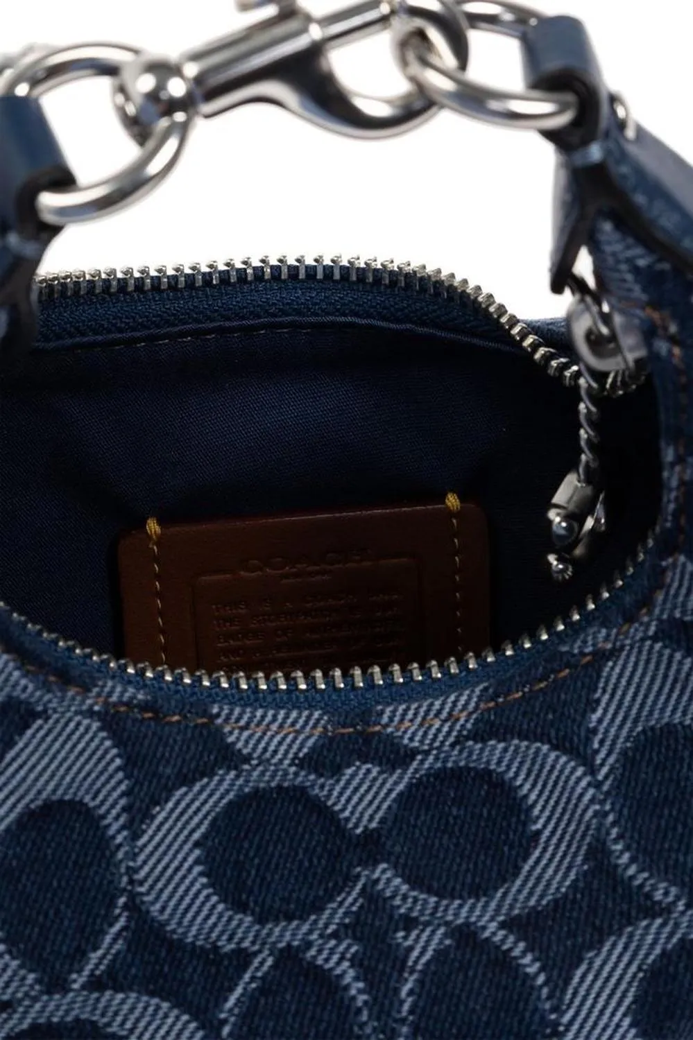 Coach Jonie Logo Printed Denim Crossbody Bag
