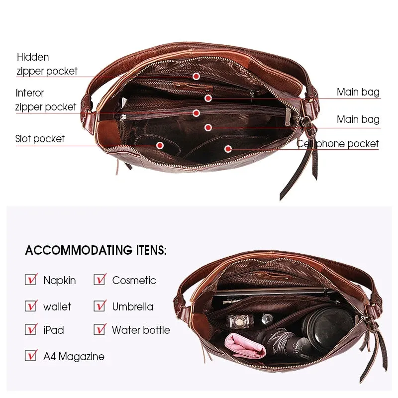 Cobbler Legend Women Bag Genuine Leather Ladies Bucket Shoulder Designer Band Large Crossbody For Female Retro Luxury Top-handle