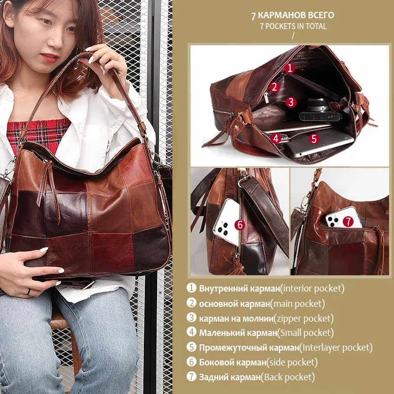 Cobbler Legend Women Bag Genuine Leather Ladies Bucket Shoulder Designer Band Large Crossbody For Female Retro Luxury Top-handle