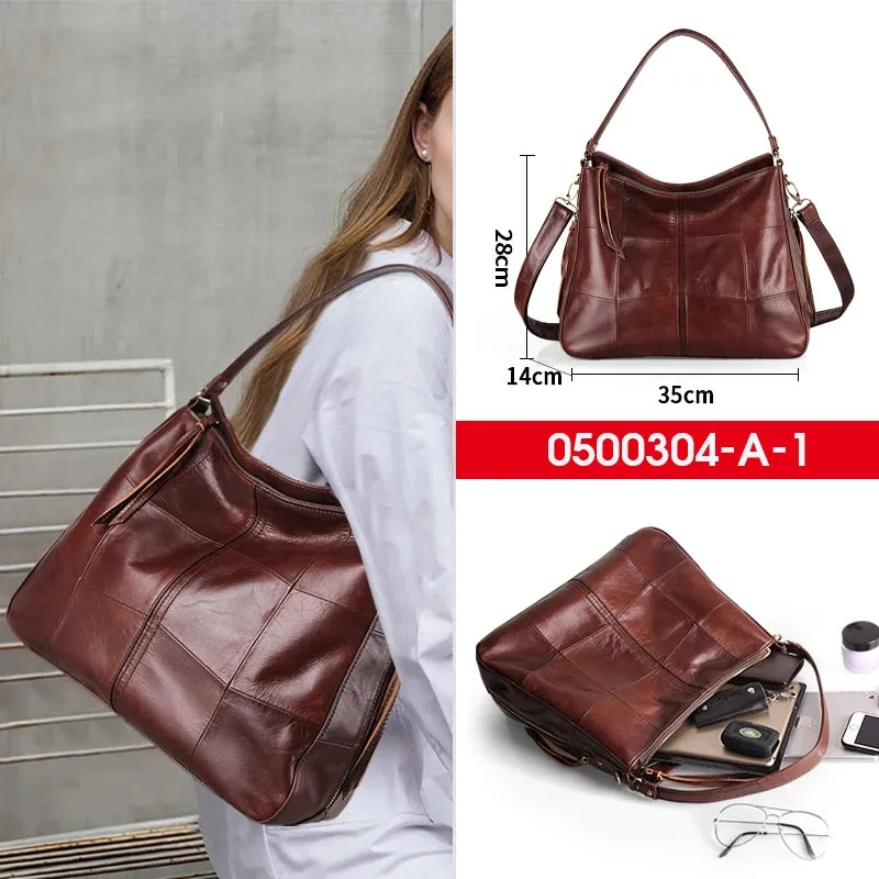 Cobbler Legend Women Bag Genuine Leather Ladies Bucket Shoulder Designer Band Large Crossbody For Female Retro Luxury Top-handle