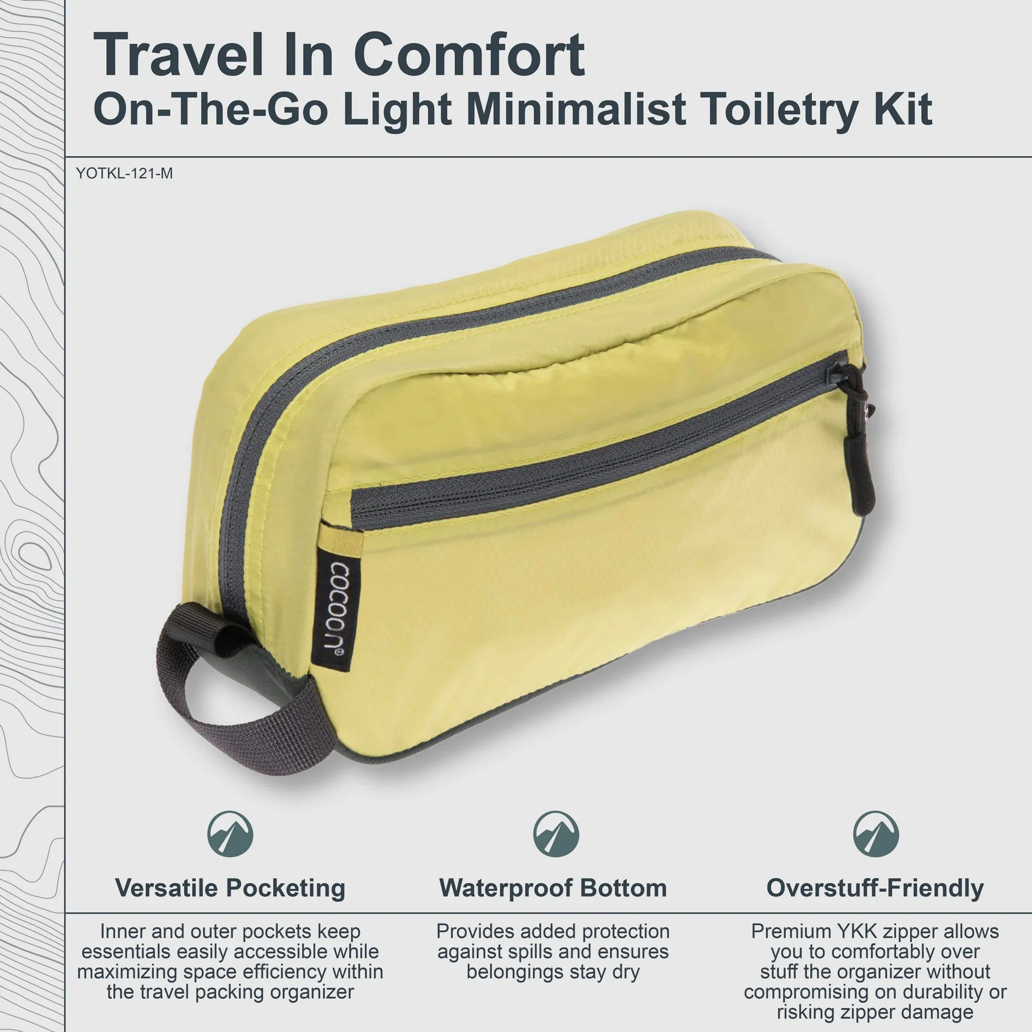 Cocoon On-The-Go Toiletry Kit Light - Wild Lime